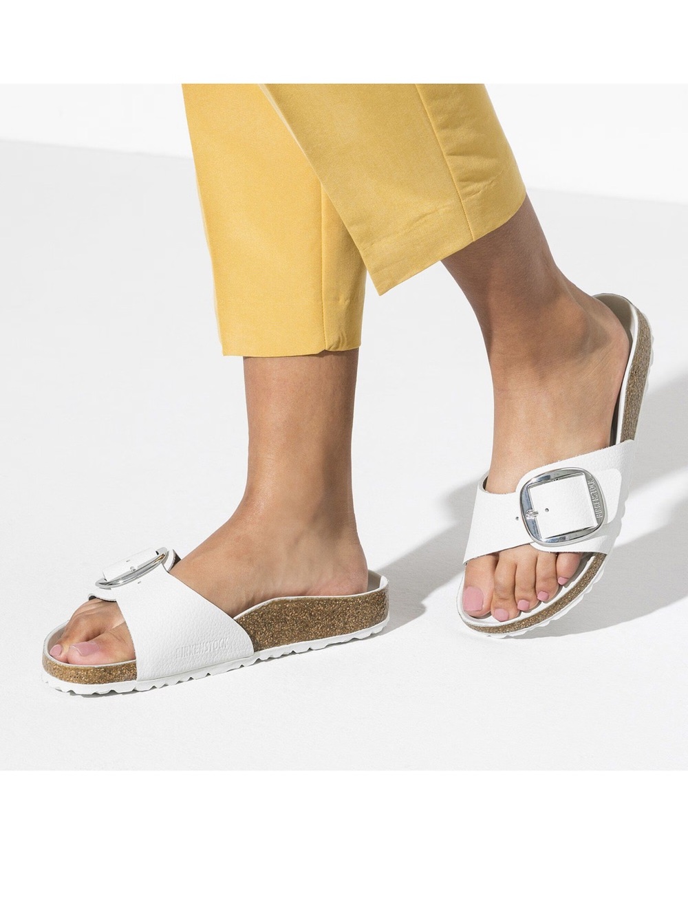 Birkenstock White Single-Buckle Madrid Sandals for Women - Picture 3 of 7